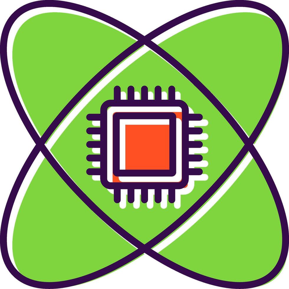Science filled Design Icon vector