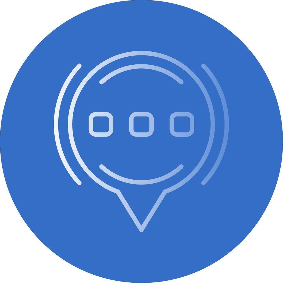 Talk Flat Bubble Icon vector
