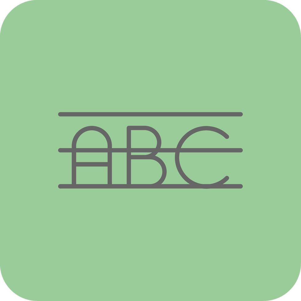 Alphabet Filled Yellow Icon vector