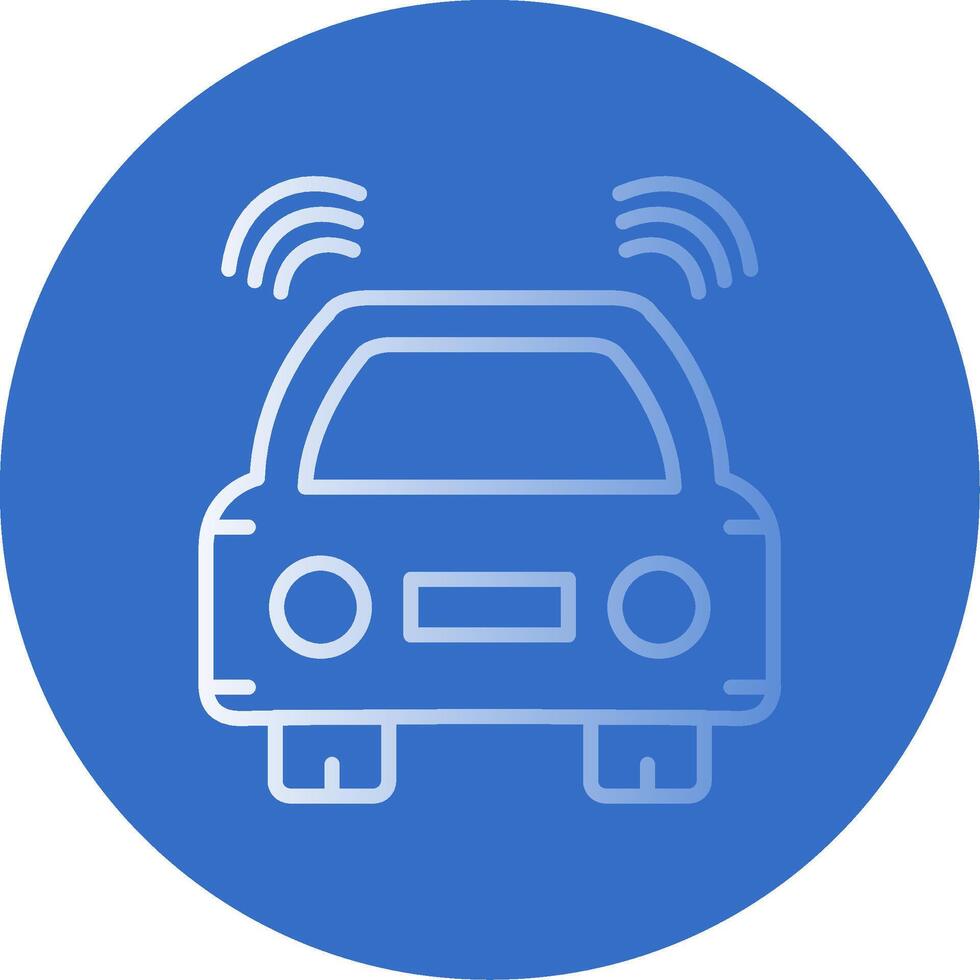 Car Flat Bubble Icon vector