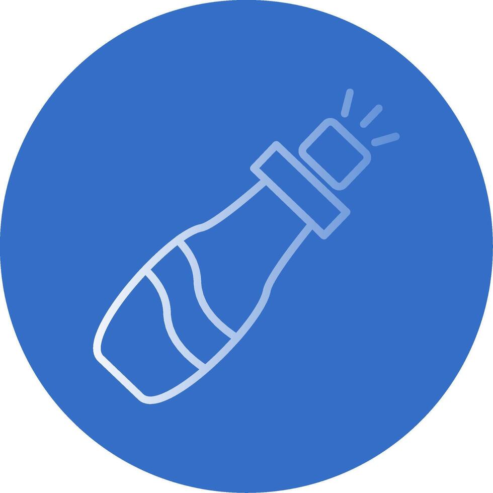 Champagne Flat Bubble Icon vector