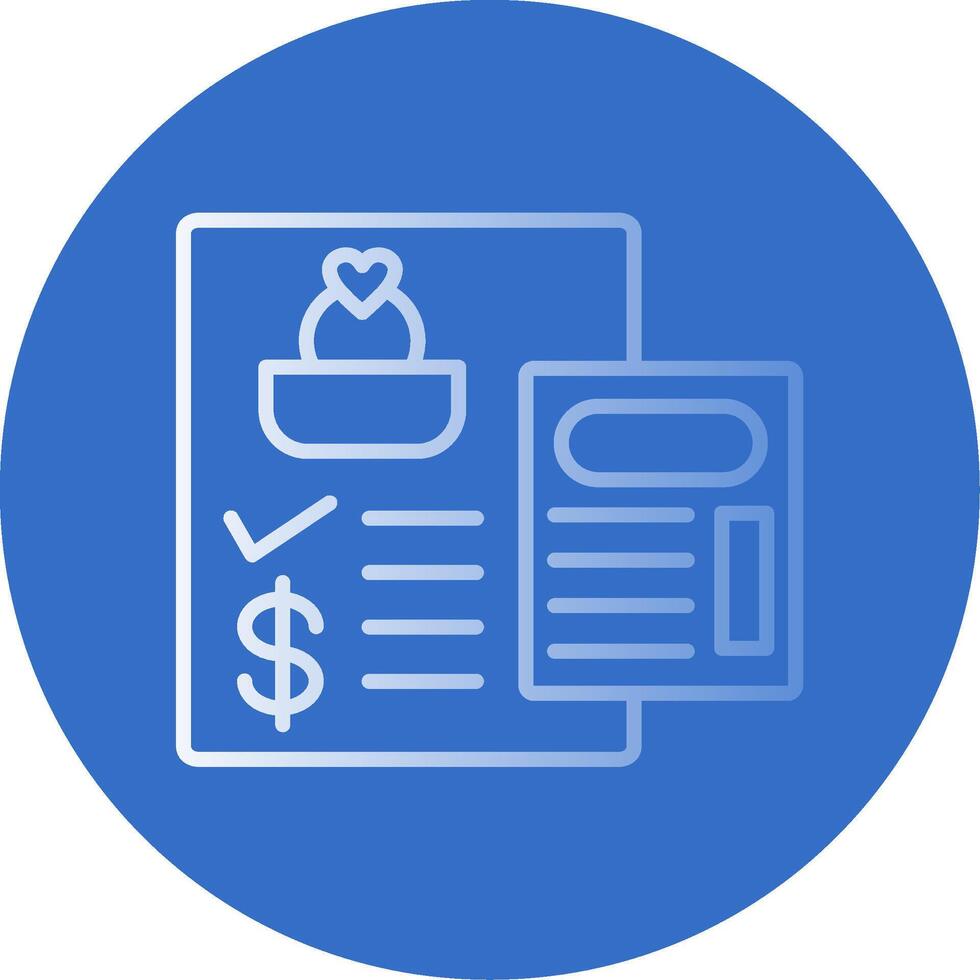Wedding Cost Flat Bubble Icon vector