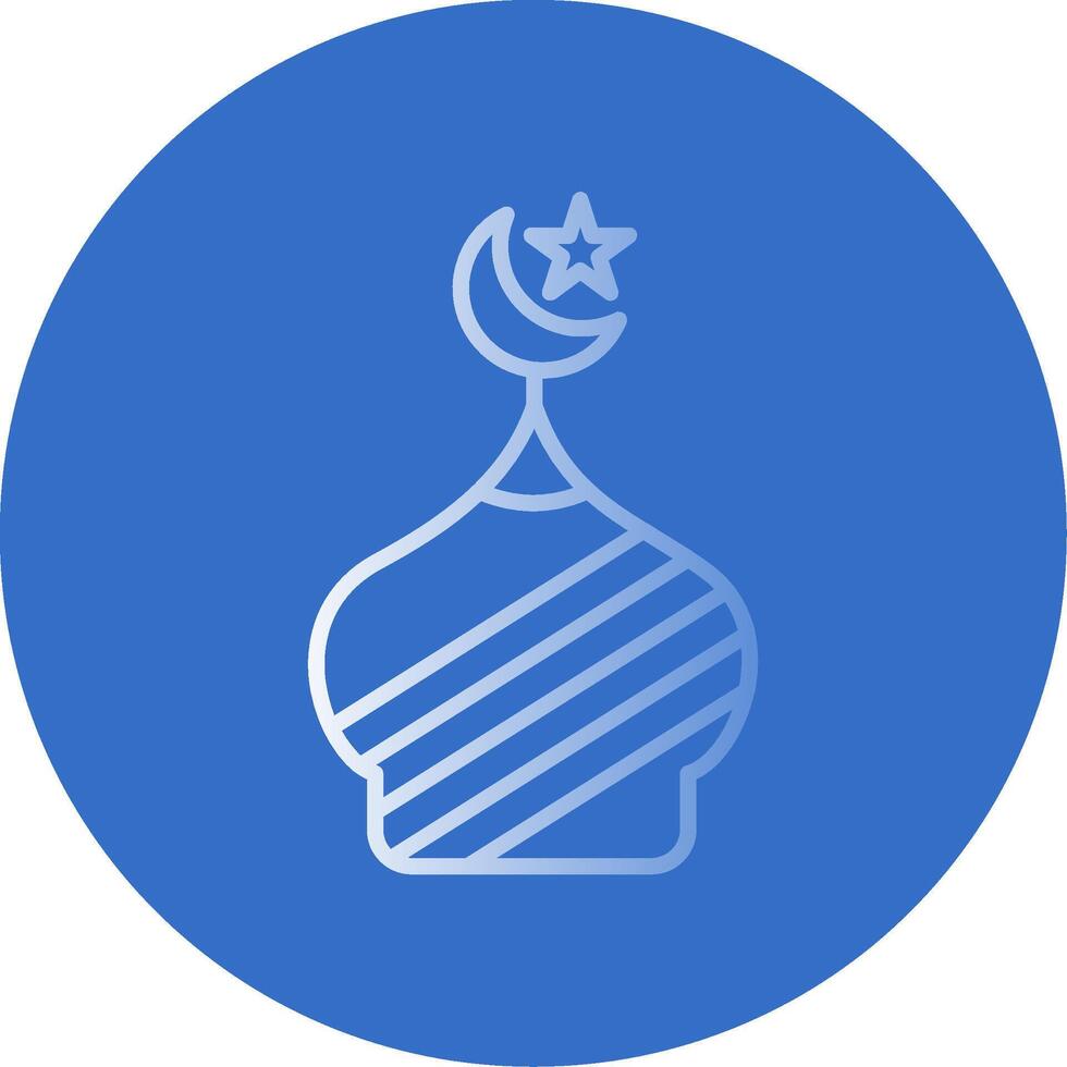 Mosque Flat Bubble Icon vector