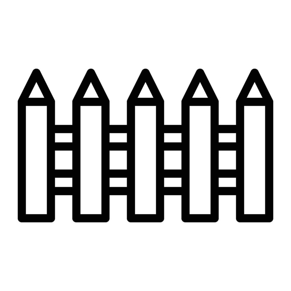 Fence Line Icon Design vector