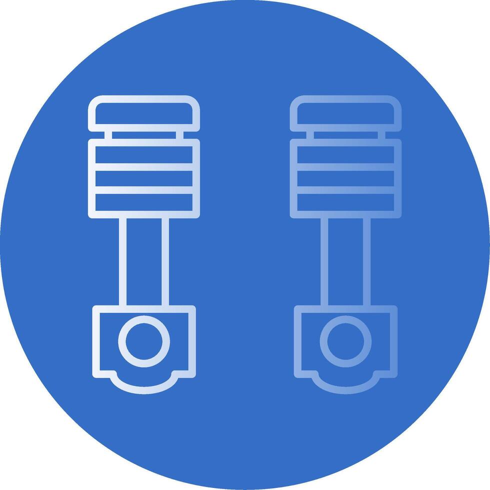 Pistons Flat Bubble Icon vector