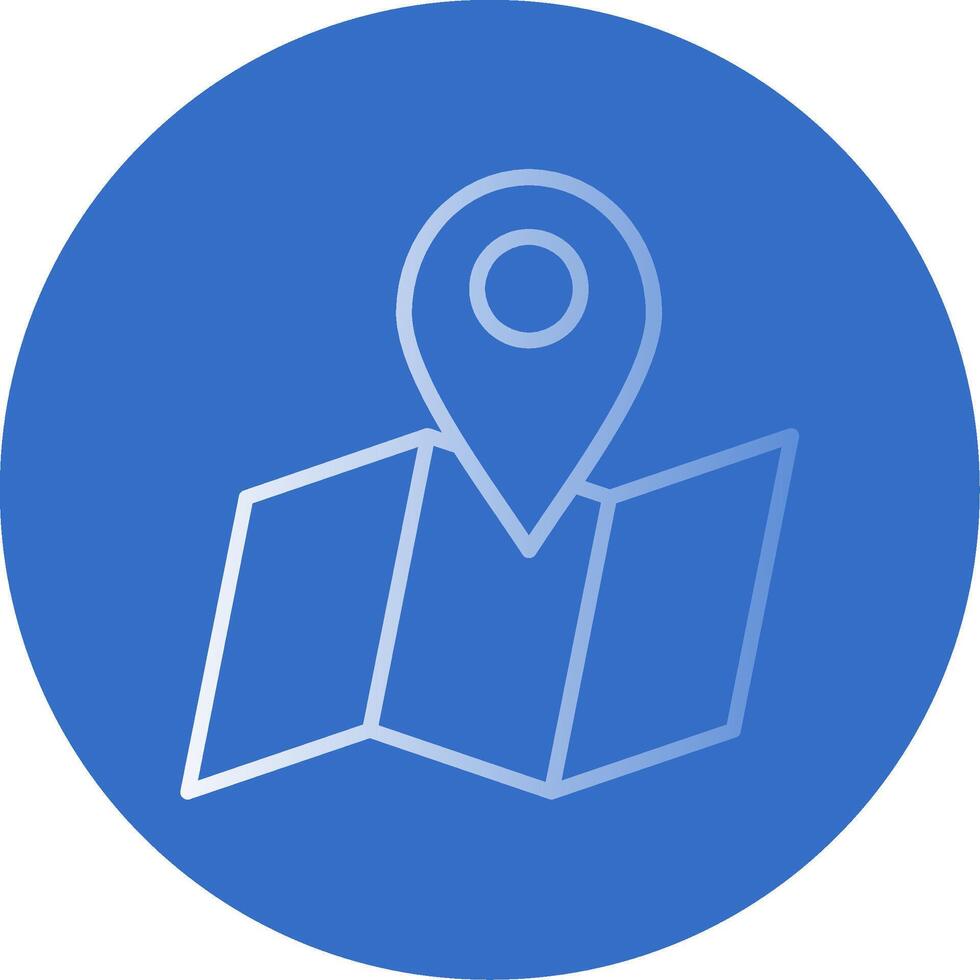Map Pointer Flat Bubble Icon vector