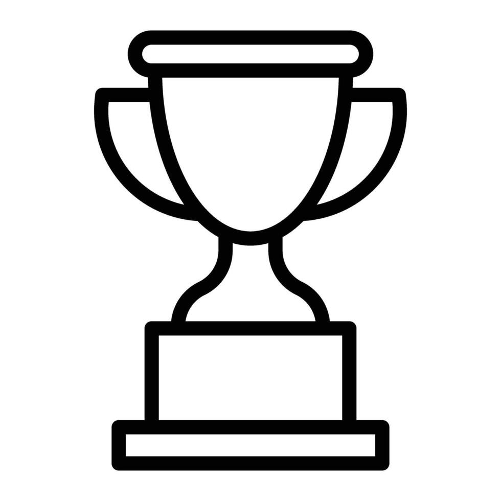 Trophy Line Icon Design For Personal And Commercial Use vector