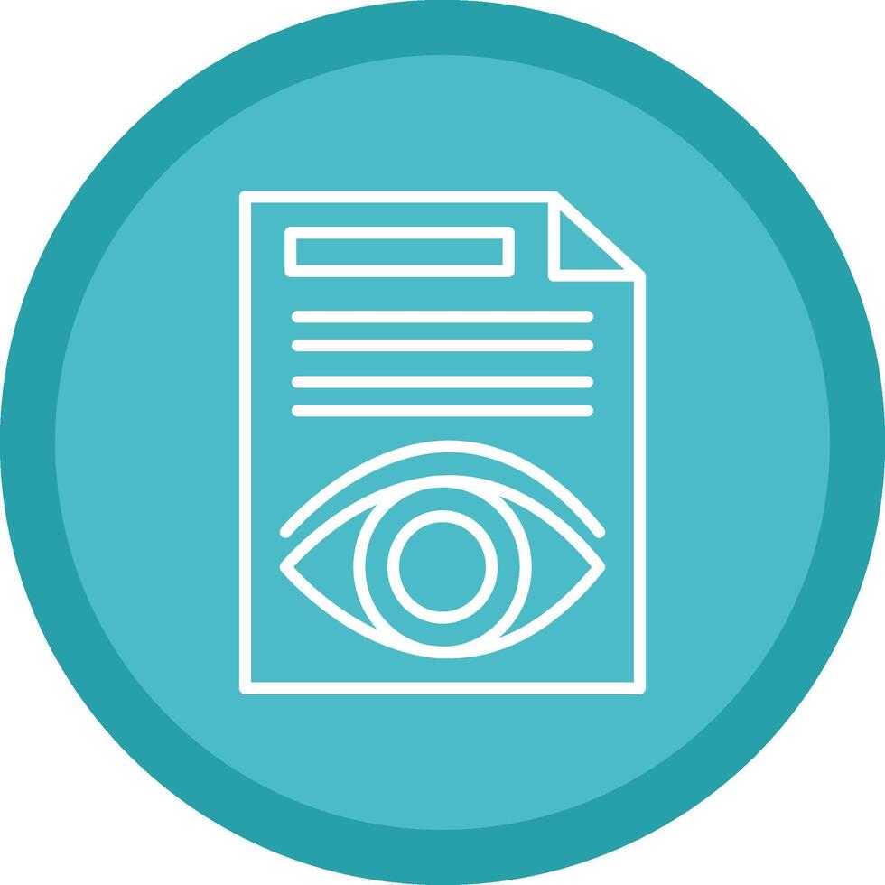 Document Line Multi Circle Icon vector