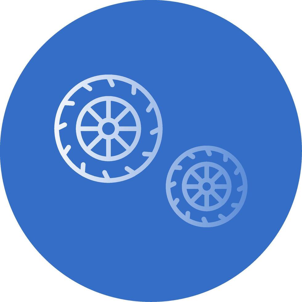 Tires Flat Bubble Icon vector