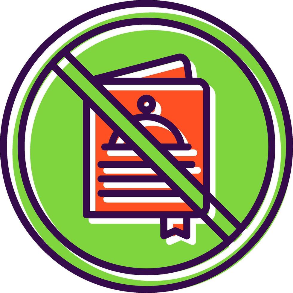 Prohibited Sign filled Design Icon vector