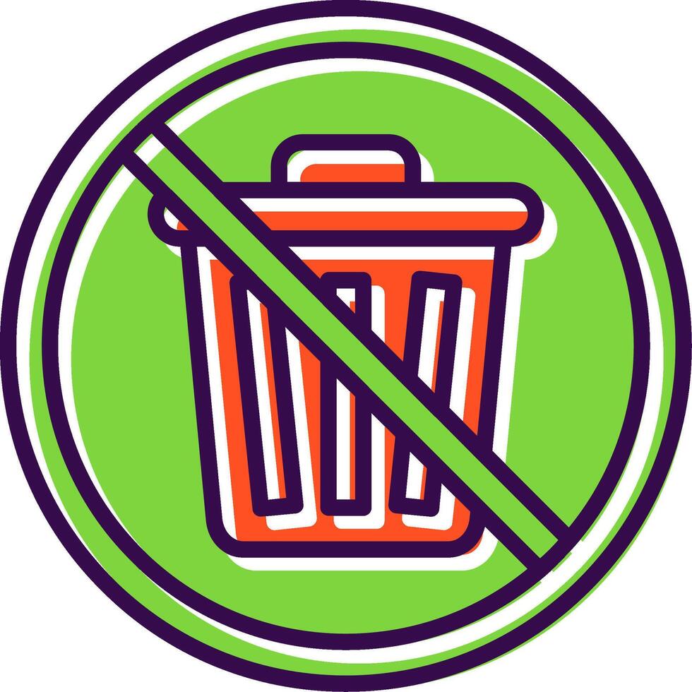 Prohibited Sign filled Design Icon vector