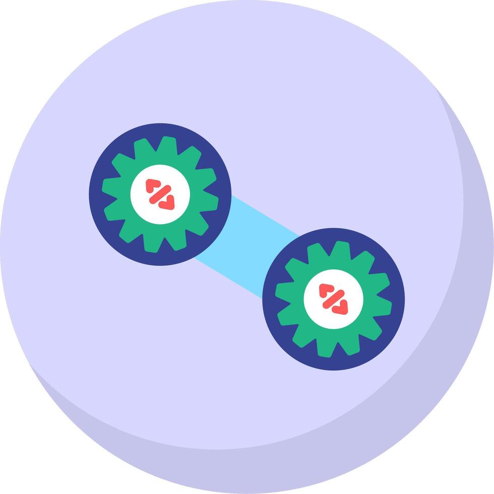 Lean Flat Bubble Icon vector