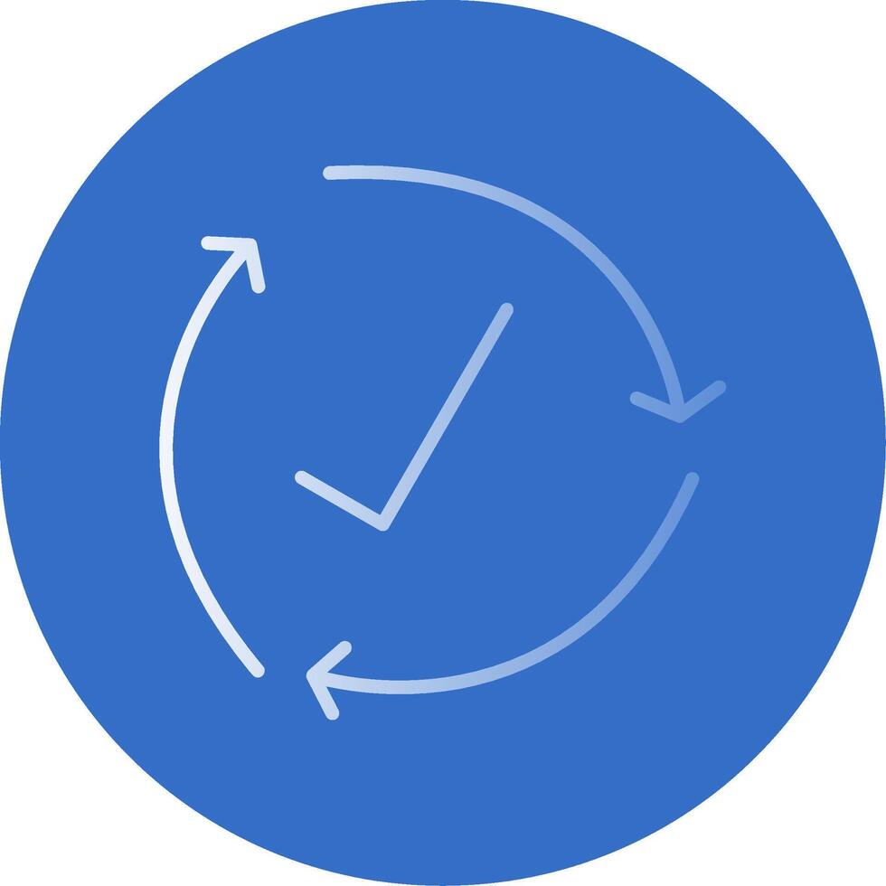 Cycle Flat Bubble Icon vector