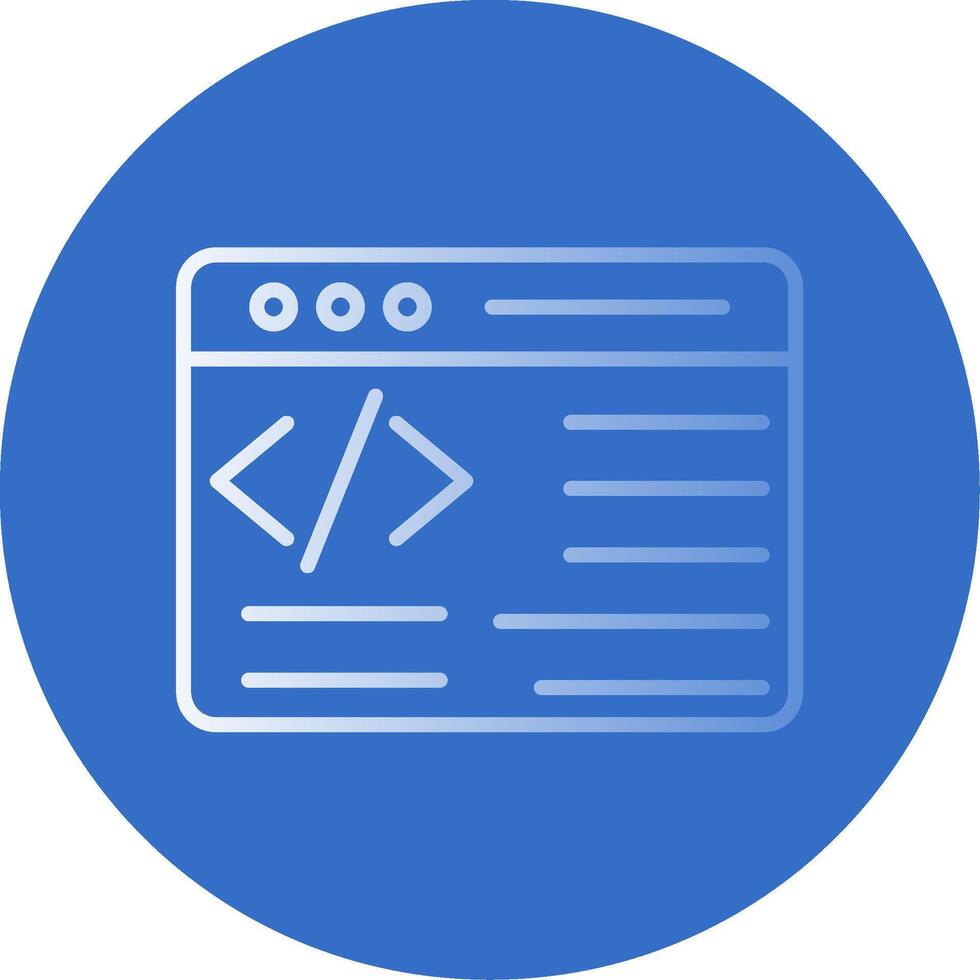 Programming Flat Bubble Icon vector