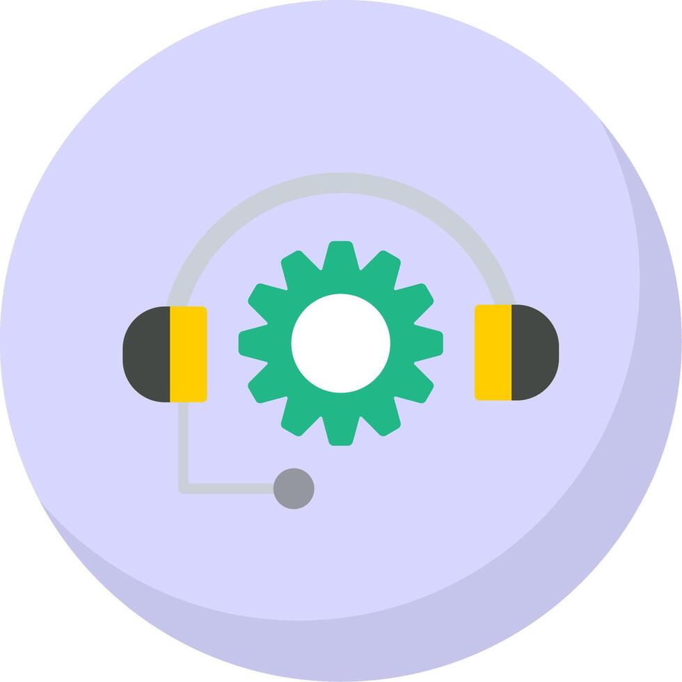 Support Flat Bubble Icon vector