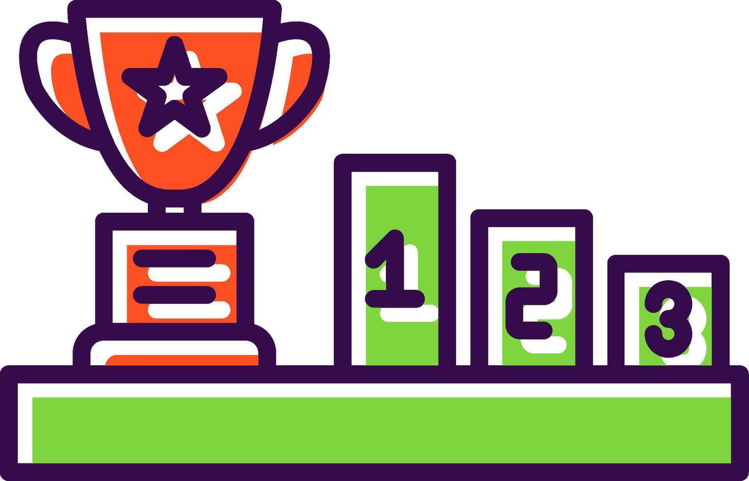 Number filled Design Icon vector