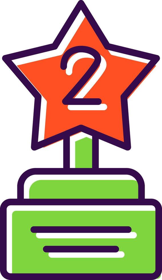Star filled Design Icon vector