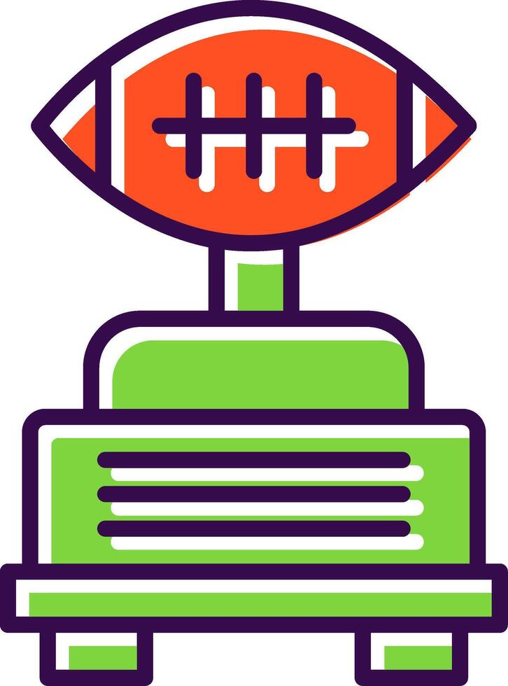 Football filled Design Icon vector