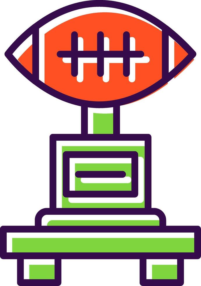 Football filled Design Icon vector