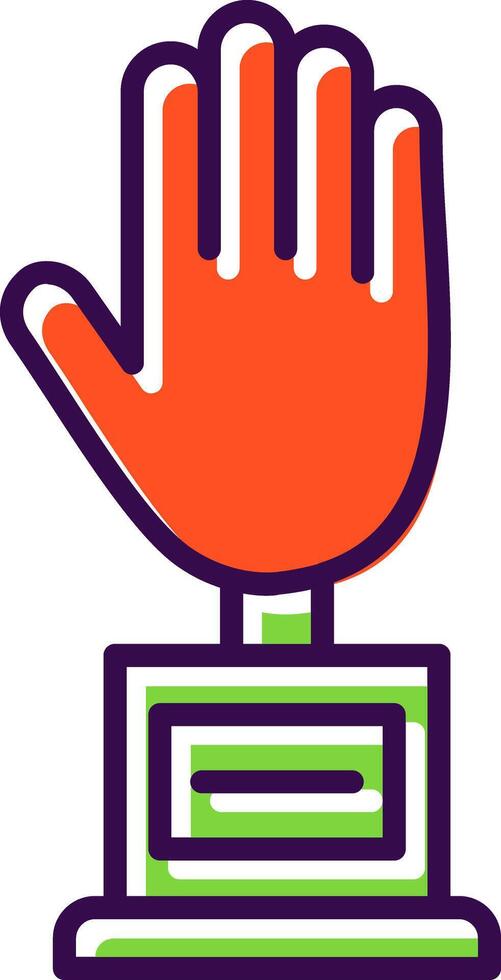 Hand filled Design Icon vector