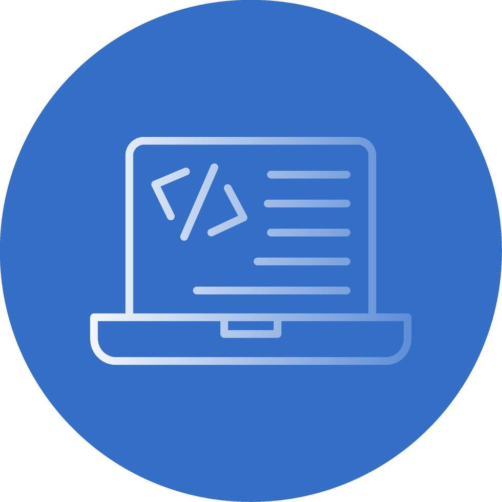 Programming Flat Bubble Icon vector