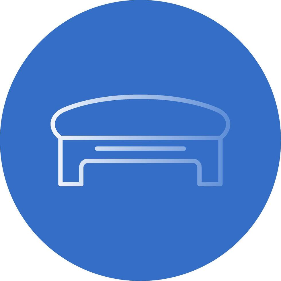 Ottoman Flat Bubble Icon vector