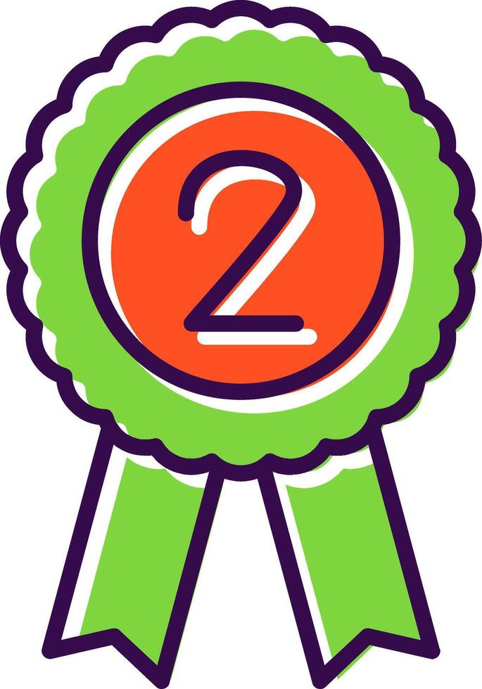 Badge filled Design Icon vector