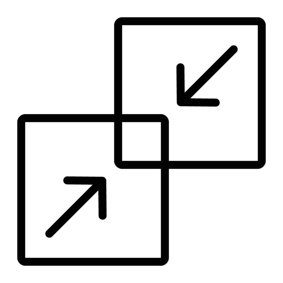 Combine Line Icon Design vector