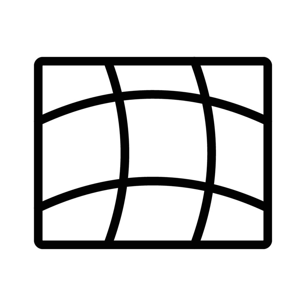 Warp Line Icon Design vector
