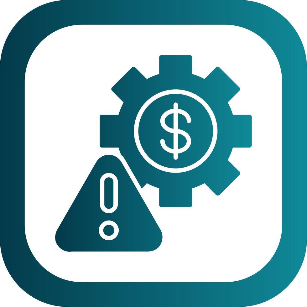 Factory Glyph Gradient Corner Icon vector