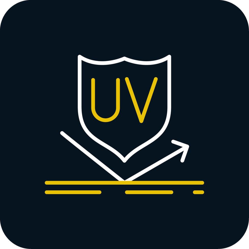 UV Protection Line Red Circle Icon vector