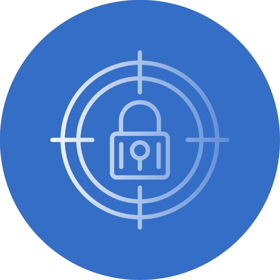 Targeting Flat Bubble Icon vector