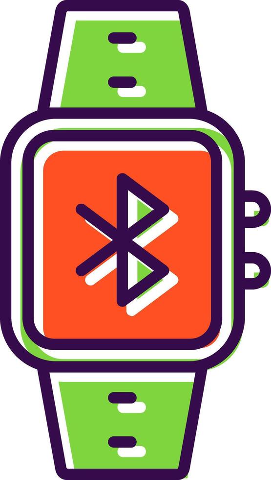 Bluetooth filled Design Icon vector