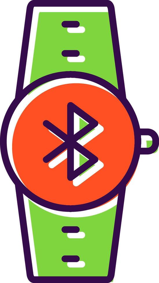 Bluetooth filled Design Icon vector