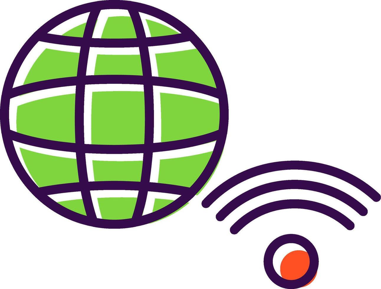 Internet Connection filled Design Icon vector