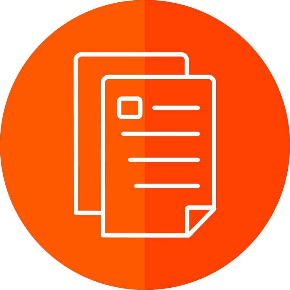 Document Line Yellow White Icon vector