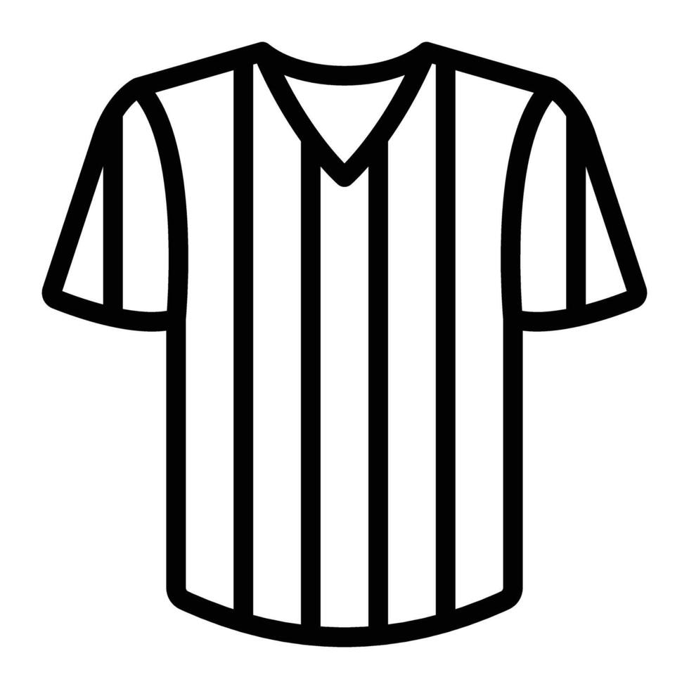 Referee Shirt Line Icon Design For Personal And Commercial Use vector