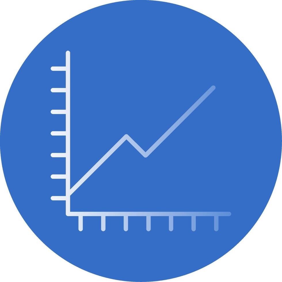 Chart Flat Bubble Icon vector