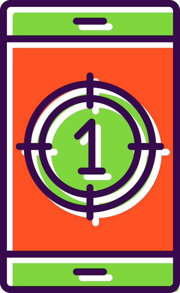 Countdown filled Design Icon vector
