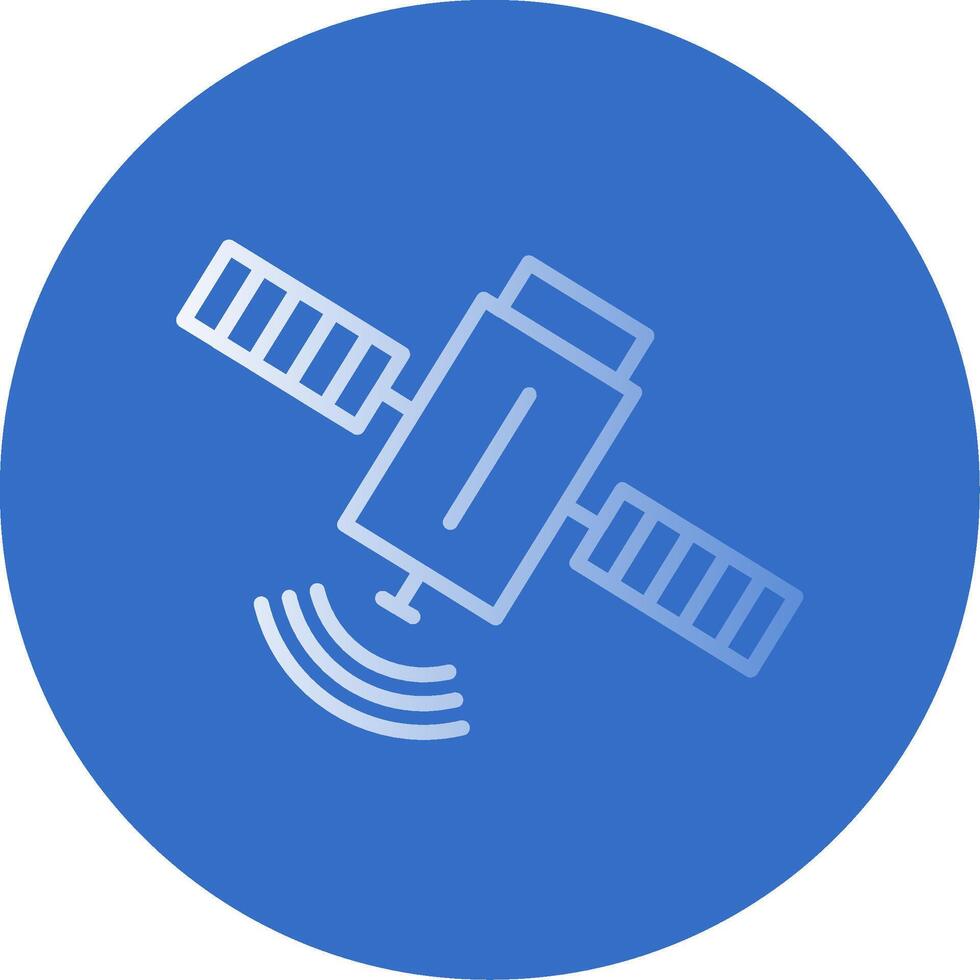 Satelite Flat Bubble Icon vector