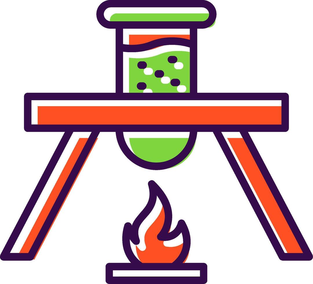 Flask filled Design Icon vector