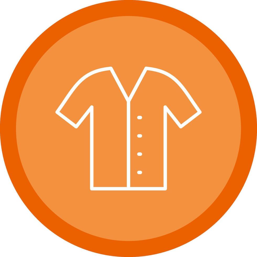 Shirt Line Multi Circle Icon vector