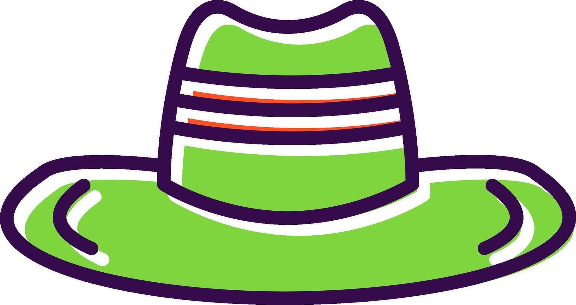 vaquero sombrero lleno diseño icono vector