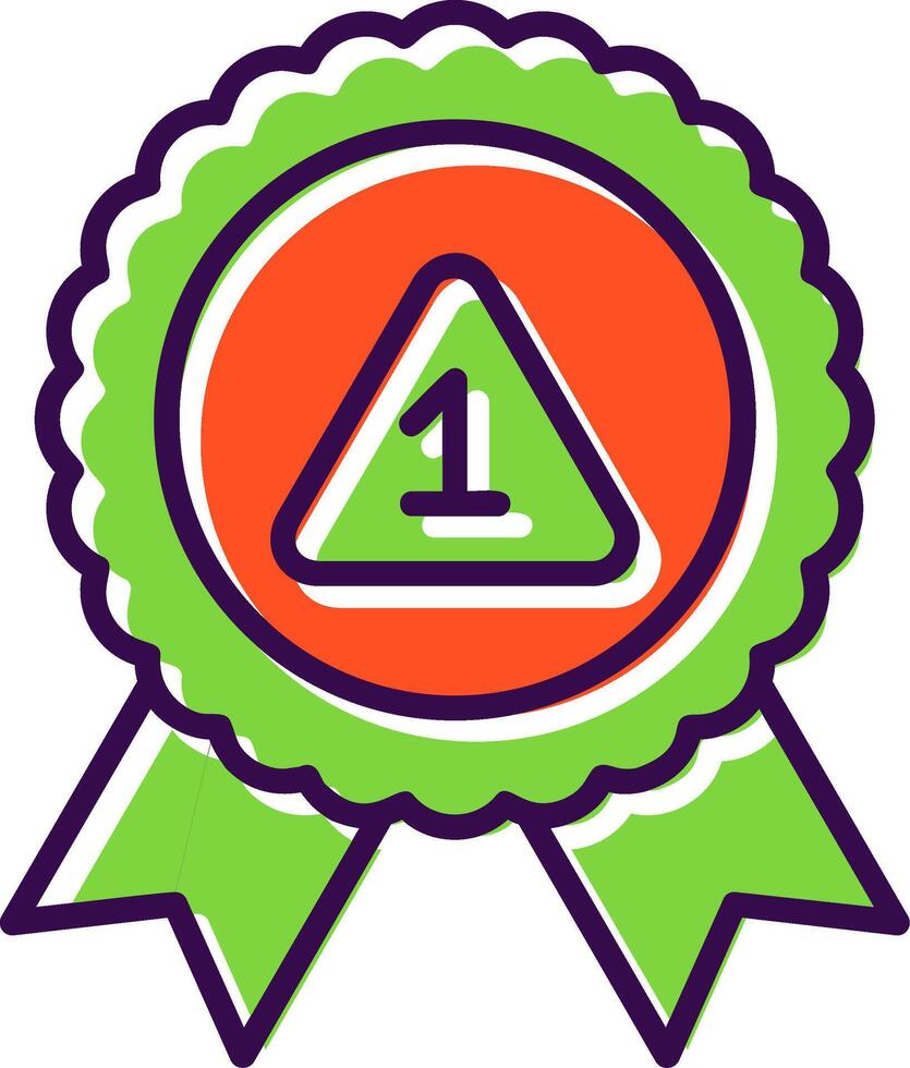 Award filled Design Icon vector