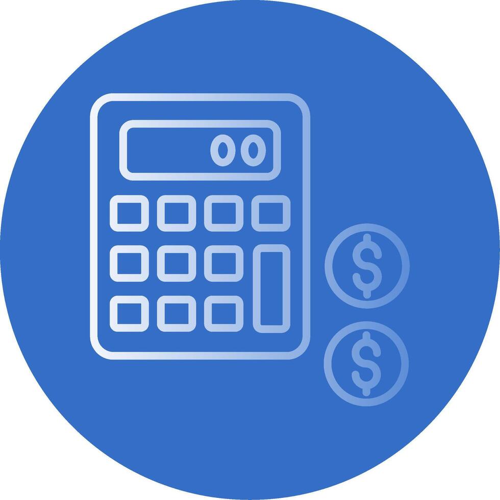 Accounting Flat Bubble Icon vector