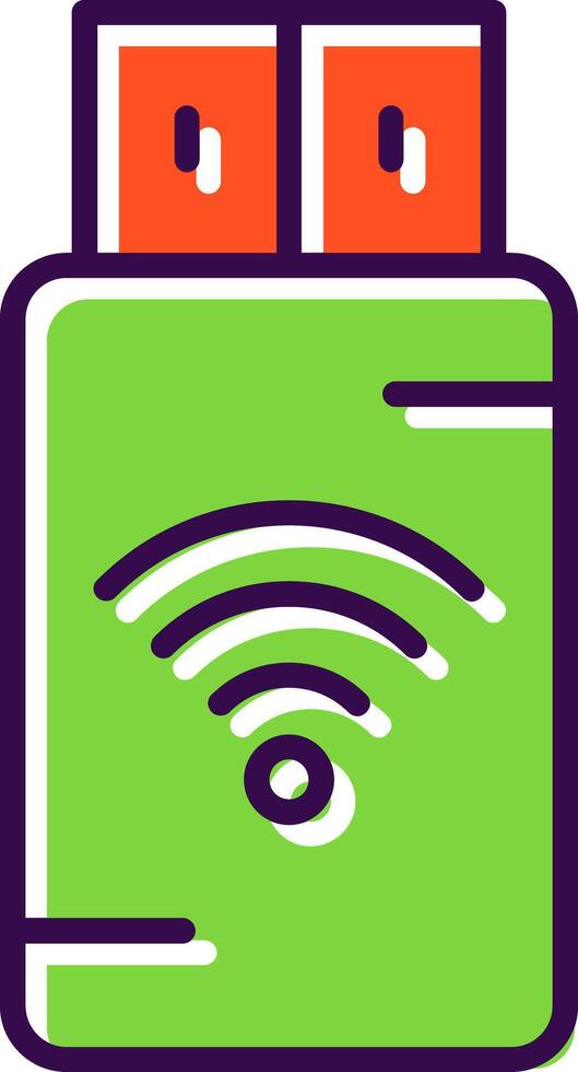 Pendrive filled Design Icon vector