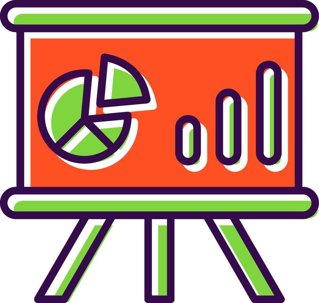 Whiteboard filled Design Icon vector