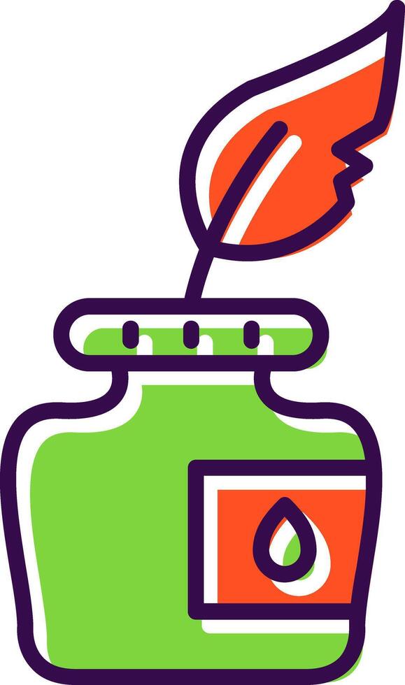 Ink filled Design Icon vector