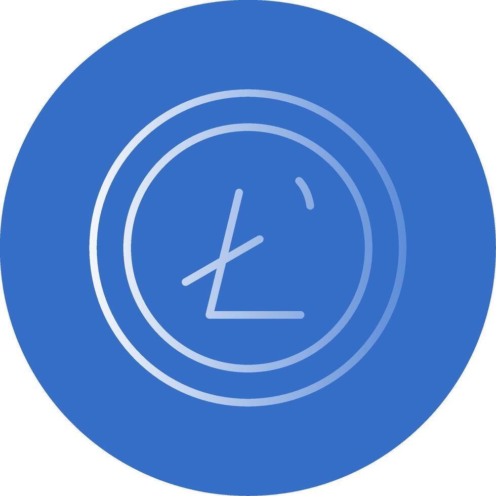 Litecoin Flat Bubble Icon vector