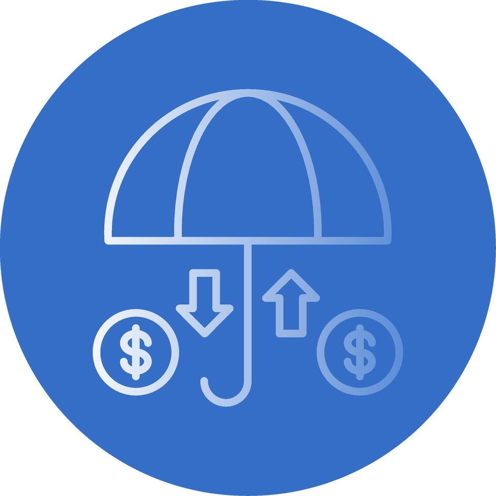Insurance Flat Bubble Icon vector